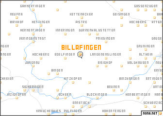 map of Billafingen