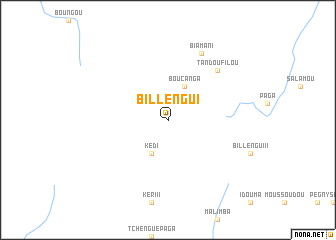 map of Billengui