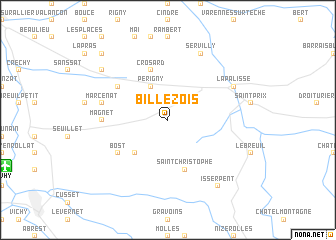 map of Billezois