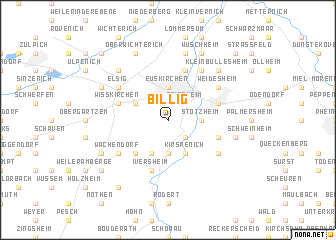 map of Billig