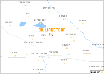 map of Billingstown