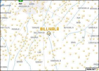 map of Billiwāla