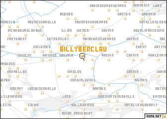 map of Billy-Berclau