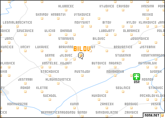 map of Bílov