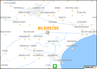 map of Bilsington