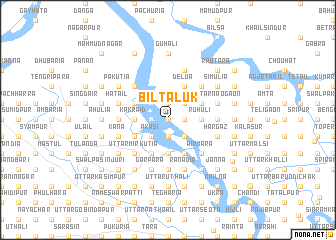 map of Bil Tāluk