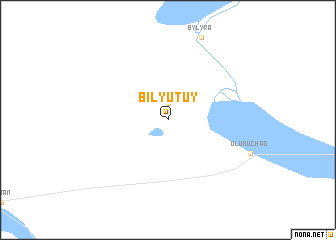 map of Bilyutuy