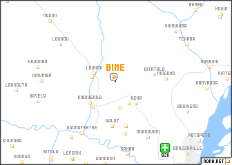 map of Bimé