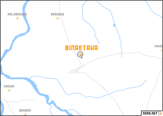 map of Bīna-Etāwa