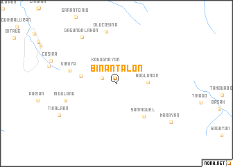 map of Binantalon
