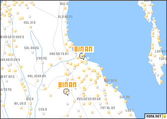 map of Biñan