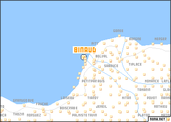 map of Binaud