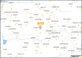 map of Bi‘na