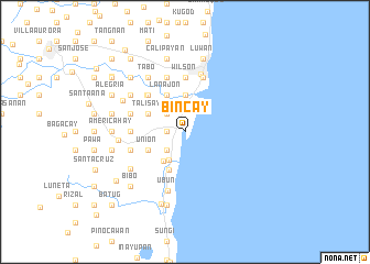 map of Bincay