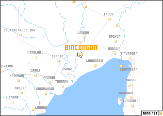 map of Bincoñgan