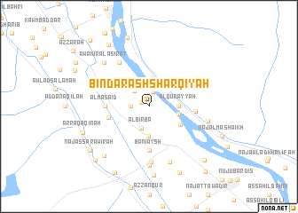 map of Bindār ash Sharqīyah