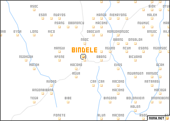 map of Bindele