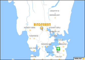 map of Bindrāban