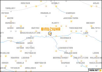 map of Bindziuha