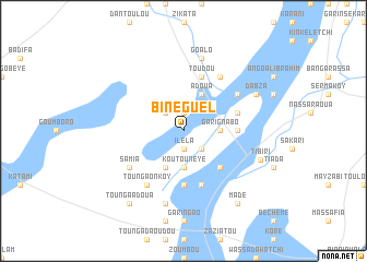 map of Binéguel