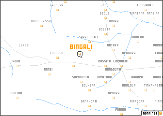 map of Bingali