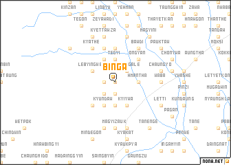map of Binga