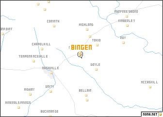 map of Bingen