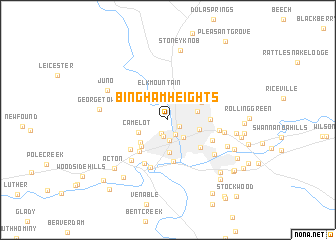 map of Bingham Heights