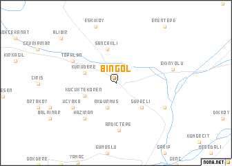 map of Bingöl