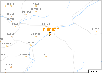 map of Bingöze