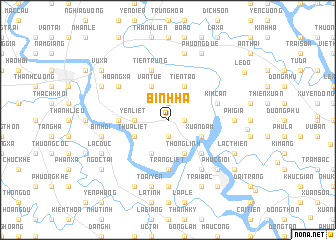 map of Bình Hà
