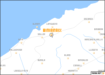 map of Biniaraix