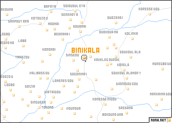 map of Binikala