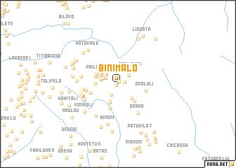 map of Binimalo