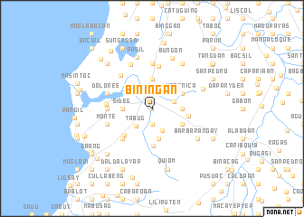map of Biningan