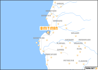 map of Binitinan