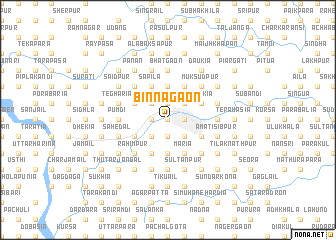 map of Binnāgaon