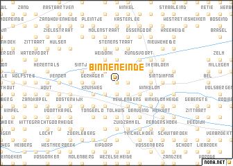 map of Binneneinde