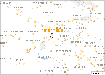 map of Binnstown