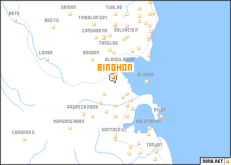 map of Biñohon