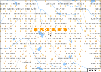 map of Binpokunu Vihare