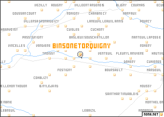 map of Binson-et-Orquigny