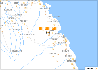 map of Binuangan