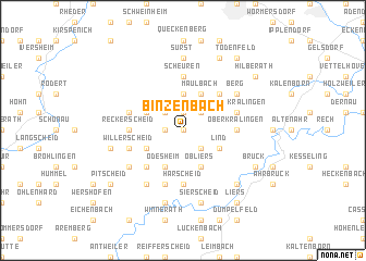 map of Binzenbach