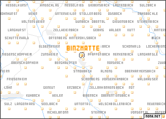 map of Binzmatte