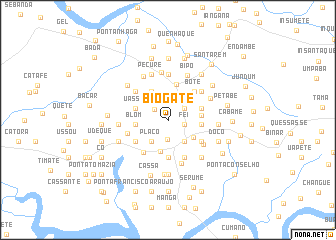 map of Biógate