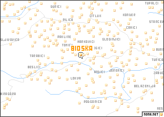 map of Bioska