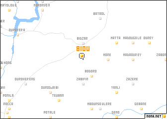 map of Biou