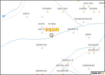 map of Biquiri