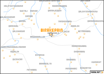 map of Bīrak-e Pā\